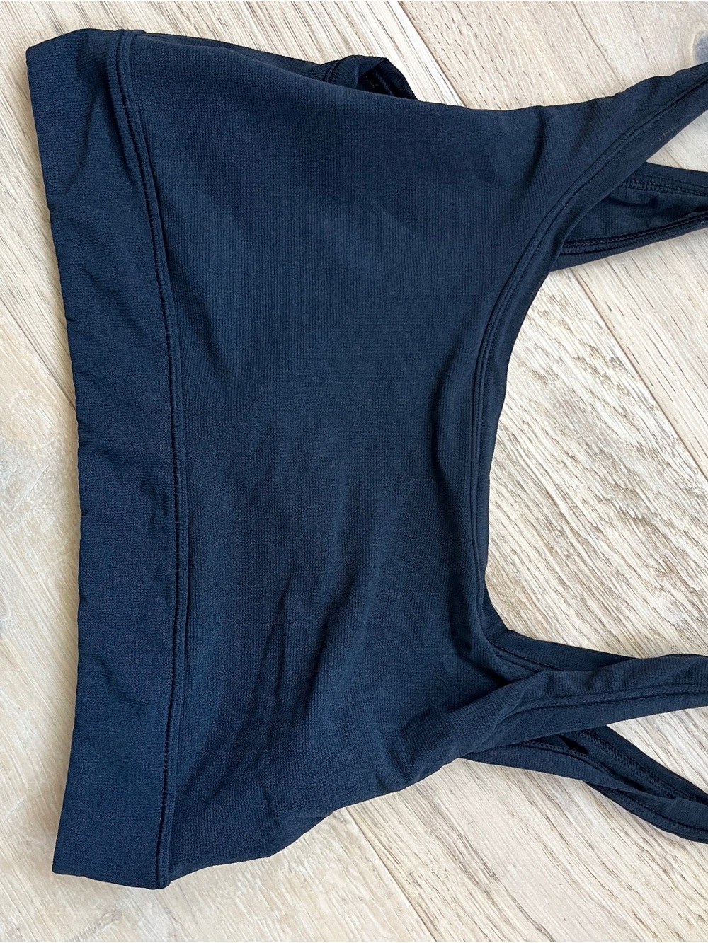 SKIMS Black Seamless Scoop Bralette